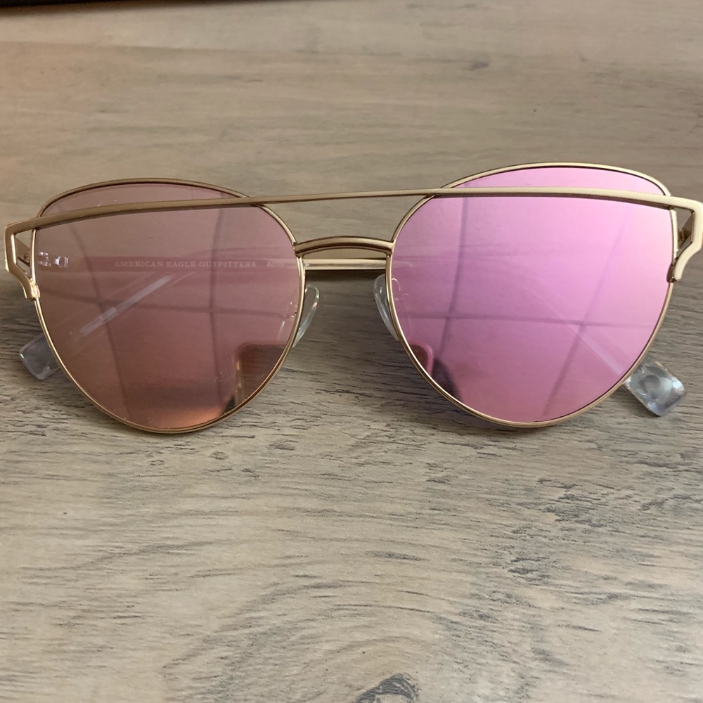 American Eagle rose gold sunglasses